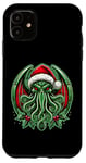 Coque pour iPhone 11 Cthulhu Christmas Lovecraft et Miskatonic Necronomicon