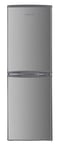 Cookology CFF1425050 Static 142 Litre Freestanding 50/50 Fridge Freezer, Adjustable Temperature Control and Legs, Reversible Doors, Efficient LED Light, 4 Star Freezer Rating - in Inox