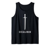 Excalibur The Legendary Sword in the Stone of King Arthur Tank Top