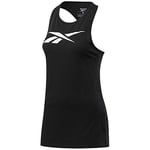 Reebok Women's Training Essentials Graphic Tank Top, Black, XXS UK