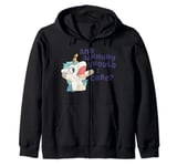 Funny Unicorse And Whhhhhy Should I Care Tee Zip Hoodie