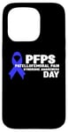 Coque pour iPhone 15 Pro Blue Ribbon PFPS Journée de sensibilisation au syndrome de la douleur fémorale rotulienne