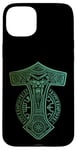 Coque pour iPhone 15 Plus Marteau de Thor Mjölnir Odin Vegvisir Runes Viking