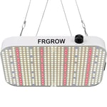 FRGROW Dimmable Lampe Horticole LED 600W, Lampe de Culture Plante Interieur, Lampes de Croissance Spectre Complet, UV&IR Lampe LED Horticole Plante avec 584 LEDs et Ventilateur Refroidissement