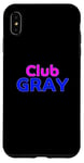 Coque pour iPhone XS Max Club Gray Family Reunion Squad Prénom