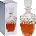 HomePlaceEU Carafe à whisky et à vin en verre coupe classique – Cadeau de Barcraft – Bouteille de vin, scotch, brandy et eau