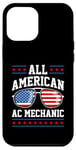 Coque pour iPhone 12 Pro Max Mécanicien AC patriotique All-American USA 4 juillet américain