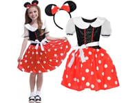 Jokomisiada Sjarmerende Minnie Mouse-Kostyme Til Jente, Fancy Kjole L/Xl Za5280