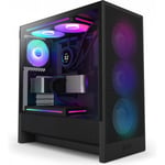 NZXT H5 Flow RGB (2024) ATX-chassi med fönster, svart