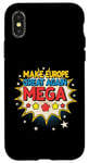 Coque pour iPhone X/XS Pro EU - Make Europe Great Again - Bolt Comic - Mega