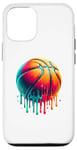 Coque pour iPhone 12/12 Pro Coloré Joueur de Basket Panier Panier