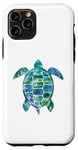 Coque pour iPhone 11 Pro Save The Turtles Tortue de mer Animaux Océan Tortue de mer