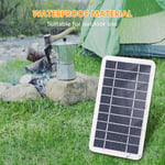 Chargeur solaire portable 2 W 5 V, panneau solaire &eacute;tanche pour le camping avec prise micro USB pour charger les t&eacute;l&eacute;phones portables, mini ventilateurs, lumi&egrave;re LED, moniteur domestique, cam&eacute;ra