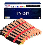 Lot de 8 Toners compatibles Brother HL-L3270CDW, HL-L3280CDW, TN247, TN243 (Noir et Couleur)