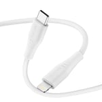 Betron Charging Cable for iPhone - Fast Charging USB Type C to Lightning Charger Cable Compatible with iPhone 12/11/XS/XR/X/8/7/6, iPad, iPod, 1M, White