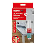 fischer PowerMix 570403 Super Glue, durcissement rapide, résistant aux intempéries (lot de 2)