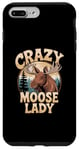 iPhone 7 Plus/8 Plus Crazy Moose Lady Funny Moose Case