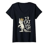 Womens Where the Wild Things Are Eat You Up V-Neck T-Shirt