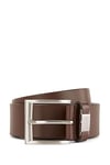 BOSS Mens Connio Branded-keeper belt in Italian leather