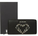 Love Moschino Designer Black Purse with Metal Heart design - BNIB - RRP £105