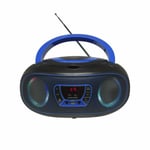 Radio CD MP3 Denver Electronics Bluetooth LED LCD Sininen Musta/Sininen