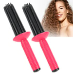 Hair Curler Hair Fluffy Curling Roll Comb Anti‑Slip Curling Wand Hairstyling TDM