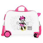 Disney Minnie Enjoy the Day Valise Enfant Blanc 50x38x20 cms Rigide ABS Serrure à combinaison 34L 2,1Kgs 4 roues Bagage à main