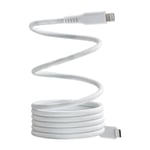 Dacota Platinum magnetisk USB-C till Lightning kabel 1,5 m, vit