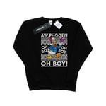 Disney Womens/Ladies Donald Duck Jul Fair Isle Sweatshirt Black M