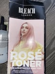 2x BLEACH LONDON ROSE TONER PINK TINT SEMI PERMANENT HAIR COLOUR KIT FREE P&P