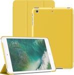 Coque Pour Ipad Mini 1/2/3, Housse ¿¿Tui Arri¿¿Re Rigide De Protection Support De Tablette Soft-Touch, Veille/R¿¿Veil Automatique (Jaune)