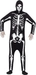 Smiffys Adult mens Skeleton Costume, Hooded All in One, Legends of Evil, Hallowe