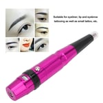 Electric Permanent Makeup Pen Eyebrow Lip Eyeliner Tattoo Machine (Rose Red GFL