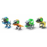 Pack 4 Robots Dino a Construire YCOO - BIOPOD - Rouge - Effets Sonores et Lum...