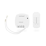 Smartwares Kit domotique Plug & Connect - Variateur de lumière - Télécommande et module sans Fil SH4-99560 Blanc