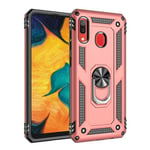 Samsung Galaxy A20      Military Armour Case    RoseGold