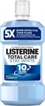 Listerine Total Care Stay White Mouthwash (250ml), 10-in-1 Benefit Mouthwash fo