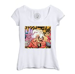 T-Shirt Femme Col Echancré Naruto Technique Rikudo Sennin Manga Ninja Demons