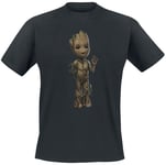 Guardians Of The Galaxy I am Groot - Wave pose T-Shirt black