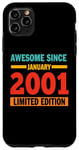 iPhone 11 Pro Max Awesome Since January 2001 24 Years Old 24th Birthday Case