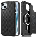 Spigen Mag Armor coque de protection pour téléphones portables 17 cm (6.7 ) Housse Noir Apple iPhone 15 Plus - Neuf