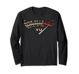 Retro Classic VU Meter Vintage Stereo Music Lover Men Women Long Sleeve T-Shirt