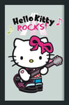 Empire Merchandising 538048 Miroir avec Cadre Plastique Effet Bois et Hello Kitty Rock 20 x 30 cm