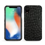 Coque cuir Apple iPhone Xr - Coque arrière - Noir - Cuir Abaca - Neuf