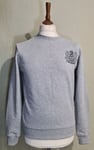 Aquascutum London Check Elbow Patch Sweatshirt Grey Size XS uk 36 eu 46