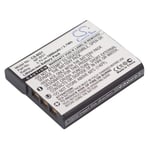 Kompatibelt med Sony Cyber-shot DSC-W55, 3.7V, 1000 mAh