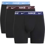 Nike Boxershorts 3-pack - Svart/Röd/Blå, storlek Large