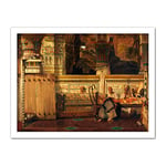 Artery8 Lawrence Alma Tadema The Egyptian Widow Painting Artwork Framed Wall Art Print 18X24 Inch