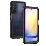 Lanhiem Coque pour Samsung Galaxy A25 5G, [IP68 Étanche & Antichoc] 360 Protection Integrale Double Renforcé Waterproof Etui Antipoussière Incassable Housse Compatible avec Samsung A25, Noir