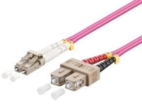 Fiber optisk LSZH kabel - LC/SC 50/125 μm OM4 - 2 m